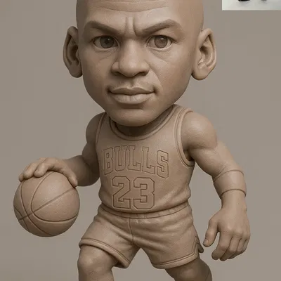 Chibi Michael Jordan (mô hình 3D chibi)