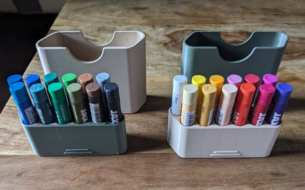Hộp Crayon Box (hộp sáp màu) có nắp cho 12 cây - Image 1