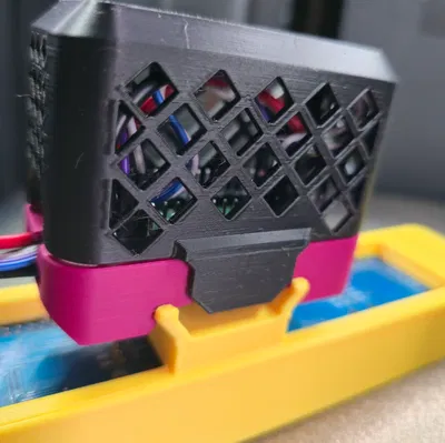 Ngàm gắn DIN rail cho Raspberry Pi Pico & nắp giỏ kẹp