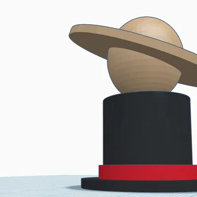 The InspirHat (Nón cảm hứng kiểu top hat + sao Thổ)