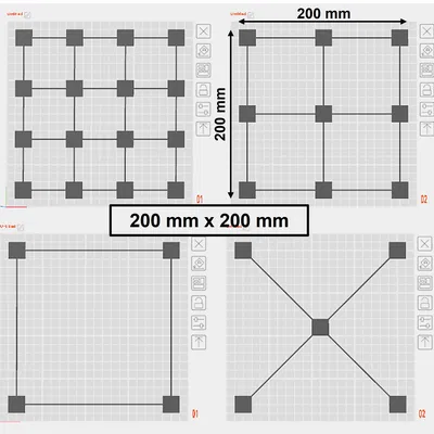 Cân bàn (Bed leveling) (kích thước: 200mm x 200mm)
