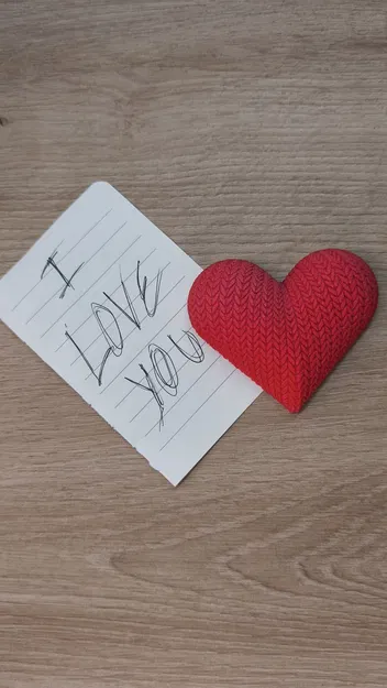 Nam châm Trái tim vân dệt (Knit Heart Magnet) - Image 8