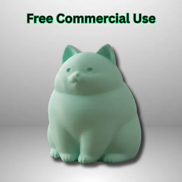 Mô hình mèo mũm mĩm dễ thương để bàn - Image 1