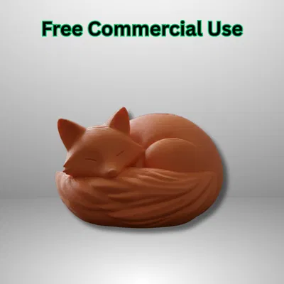 Cáo Ngủ Dễ Thương – Figure Trang Trí Bàn