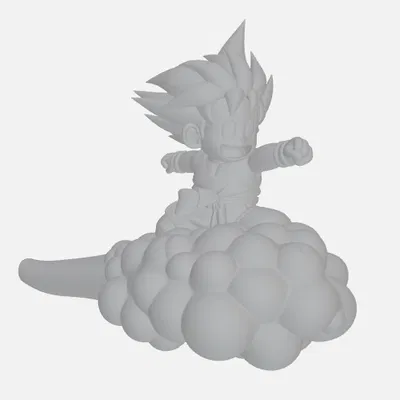 Kid Goku cưỡi mây Kinto-un (Nimbus) – Dragon Ball