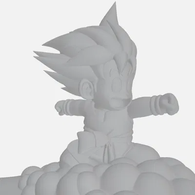 Kid Goku cưỡi mây Kinto-un (Nimbus) – Dragon Ball