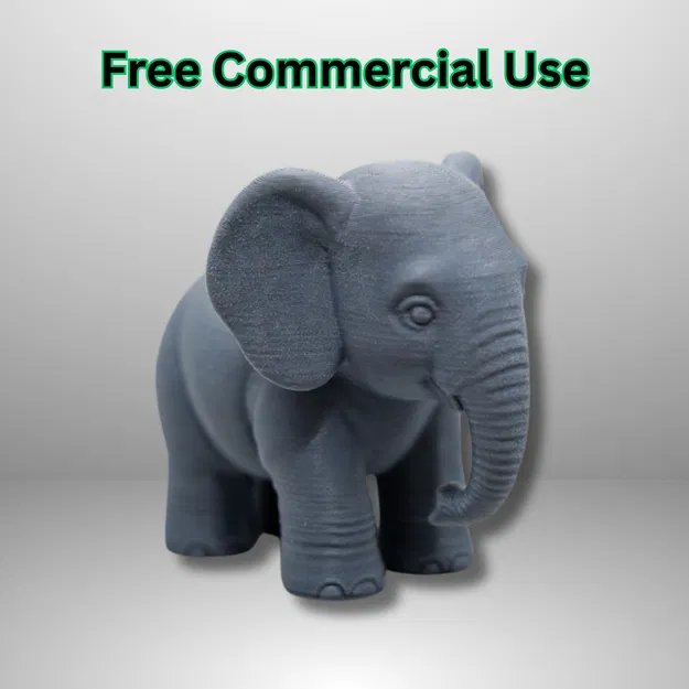 Mô hình Bé Voi Con Dễ Thương Để Bàn - Image 1