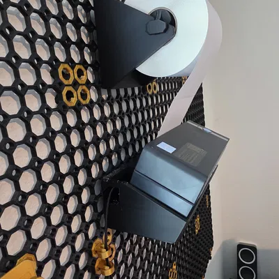 Giá treo máy in tem JADENS Bluetooth & holder cuộn MUNBYN – hợp MultiBoard