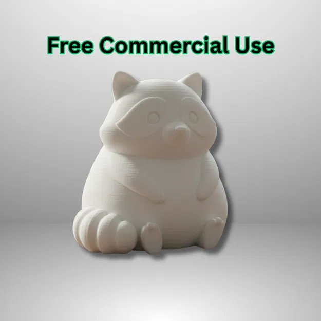 Mô Hình Raccoon Dễ Thương Để Bàn - Image 1