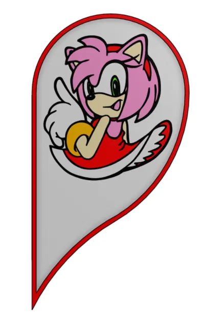 Miếng lót ly Valentine Sonamy (Sonic & Amy) có thể nối với nhau - Image 4