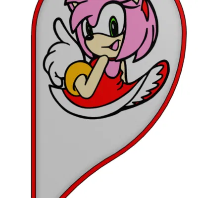 Miếng lót ly Valentine Sonamy (Sonic & Amy) có thể nối với nhau