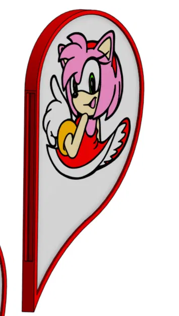 Miếng lót ly Valentine Sonamy (Sonic & Amy) có thể nối với nhau - Image 5