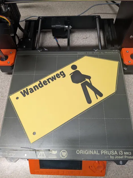 Bảng chỉ đường hiking Wanderweg - Image 1