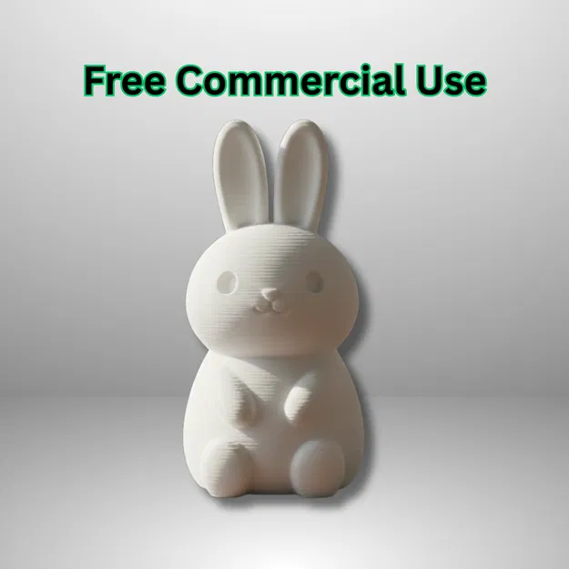 Tượng Thỏ Dễ Thương Ngồi Xếp (Cute Sitting Bunny Figure) - Image 1