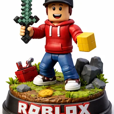 Roblox figurka – mô hình nhân vật phong cách Roblox để in 3D