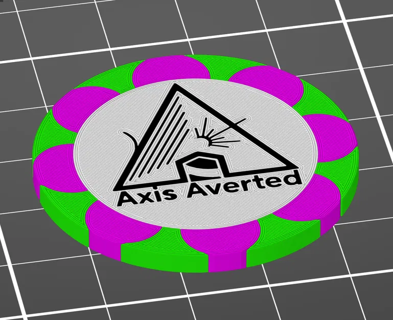 Maker Chip Blank Flower 8 Petal - Image 1