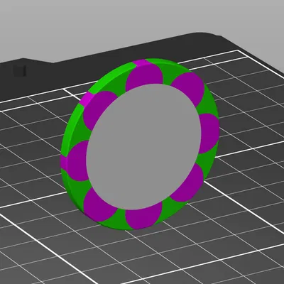 Maker Chip Blank Flower 8 Petal