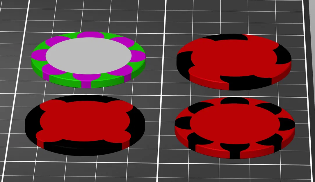 Maker Chip Blank Flower 8 Petal - Image 4