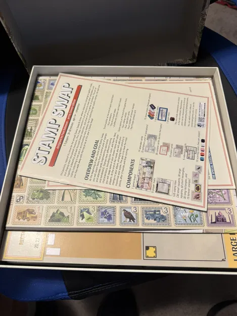 Insert Stamp Swamp: ít PLA, khay có nắp, để dọc, cho bài có sleeve, mở rộng - Image 4