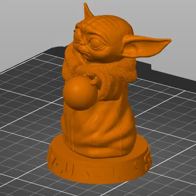 Baby Yoda Với Quả Bóng (Baby Yoda With Ball)