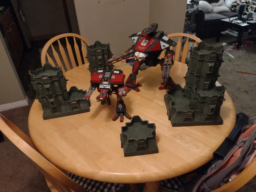 Vase Mode Terrain Planetstrike Bastion (Warhammer 40k) - In Vase Mode - Image 4