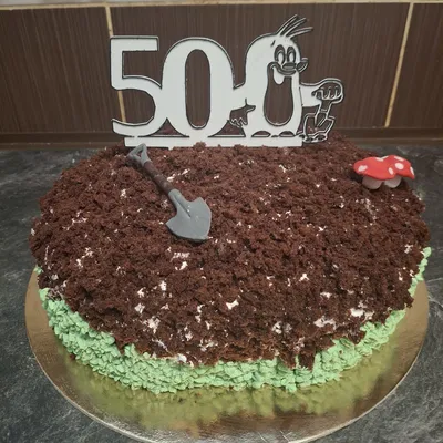 Cake Topper Sinh Nhật 50 Tuổi – Nhân Vật Chuột Chũi