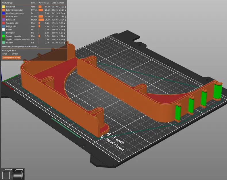 Giá treo cuộn filament cho Peg Board (Peg Board Filament Spool Holder) - Image 2