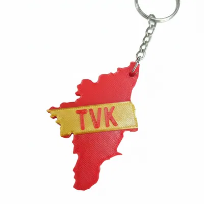 Móc khóa TVK FLAG IN TN MAP