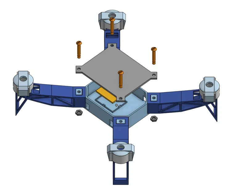 Khung Drone-1 (Drone-1 Frame) in 3D - Image 1