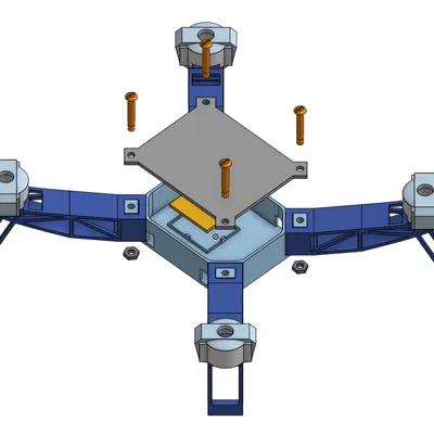 Khung Drone-1 (Drone-1 Frame) in 3D