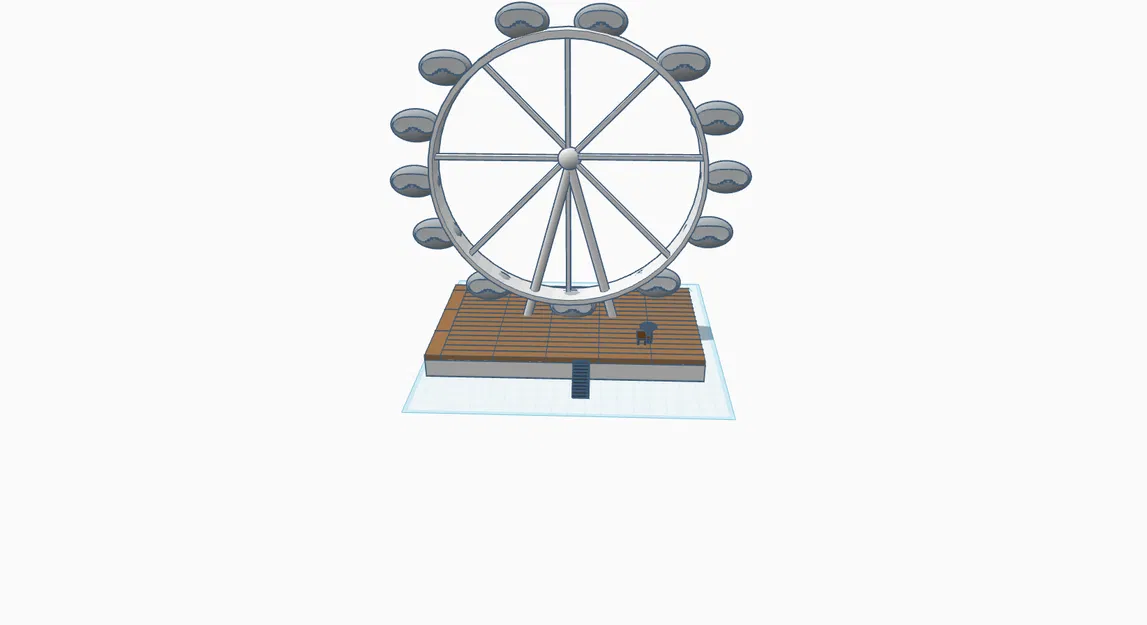London Eye (Vòng quay London) - Mẫu 3D - Image 1