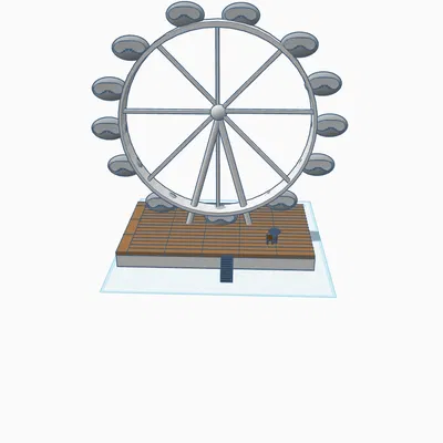 London Eye (Vòng quay London) - Mẫu 3D