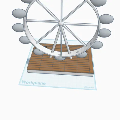 London Eye (Vòng quay London) - Mẫu 3D