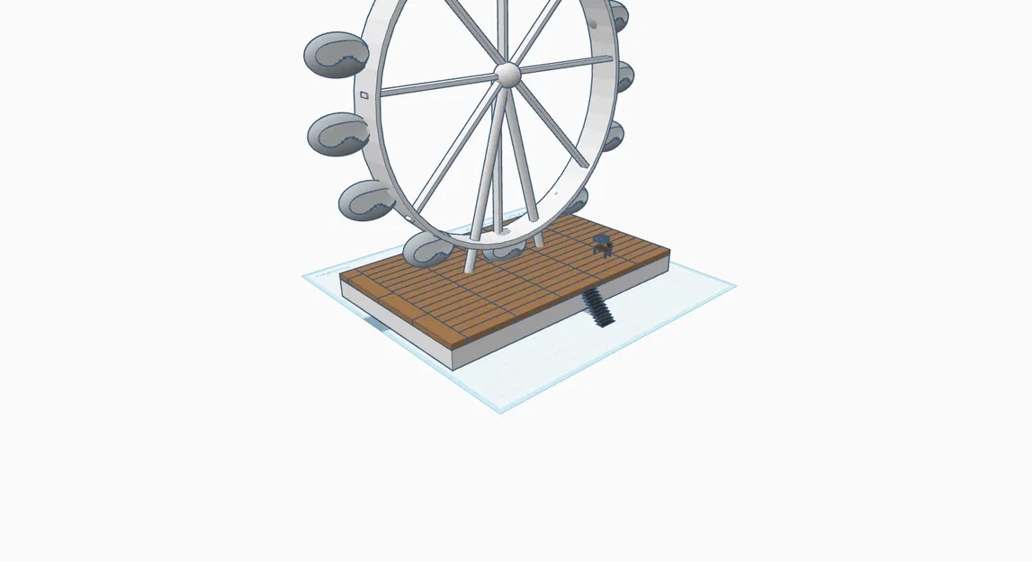 London Eye (Vòng quay London) - Mẫu 3D - Image 3