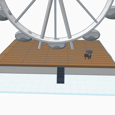 London Eye (Vòng quay London) - Mẫu 3D