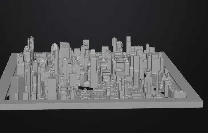 Phù điêu treo tường Skyline Chicago – Góc nhìn từ Lake Michigan - Image 3