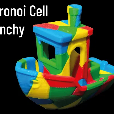 Voronoi Cell Benchy – Benchy tessellation nhiều ô (multicolor)