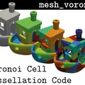 Voronoi Cell Benchy – Benchy tessellation nhiều ô (multicolor) - Thumbnail 3