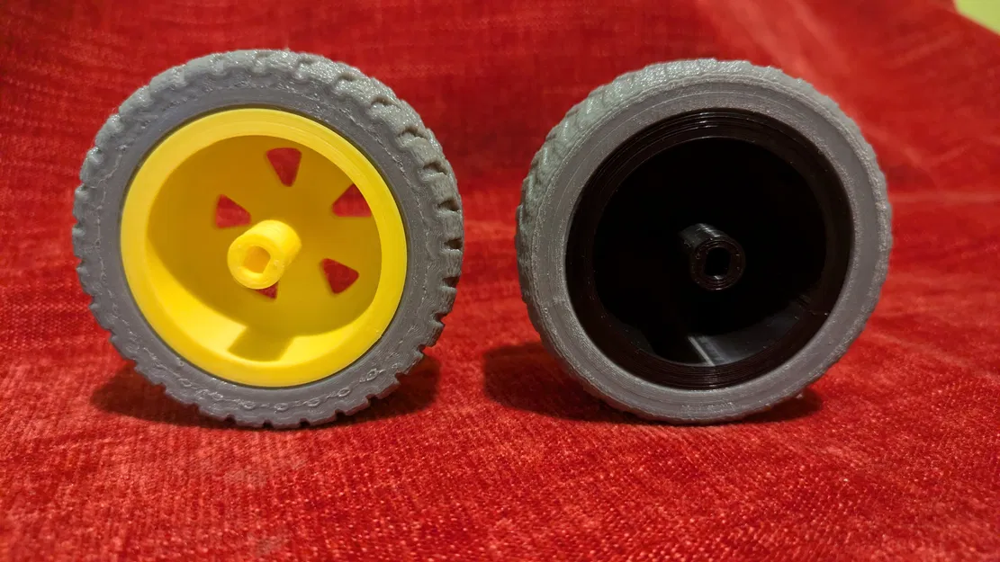 Hub bánh xe và lốp cho xe RC/Robot (Wheel Hub and Tires) - Image 5
