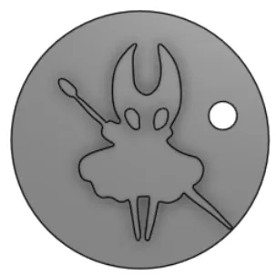 Móc khóa Silksong và Hollow Knight