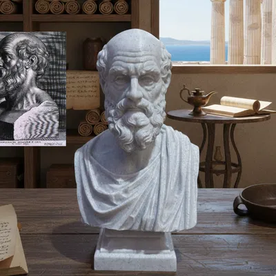Hippocrates xứ Kos (Hippocrate de Kos) - Tượng bán thân