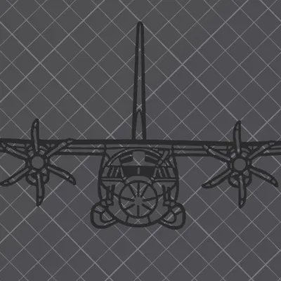 Tranh treo tường Alenia C-27J Spartan (Silhouette Wall Art)