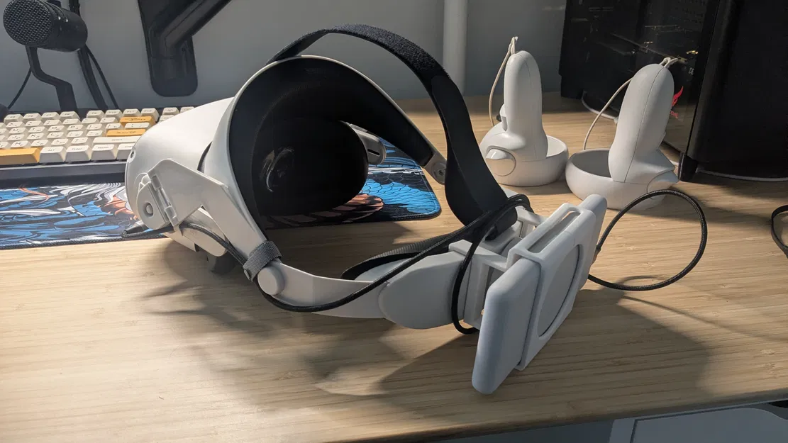 Giá gắn pin dự phòng remix cho Oculus Quest 2 + GOMRVR Halo Strap (10000mAh) - Image 1