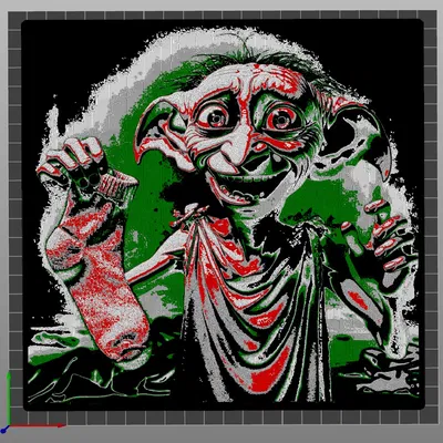 Dobby cầm chiếc vớ (Dobby with a sock)