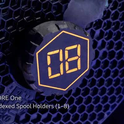 CORE One Indexed Spool Holders (1–8) – Bộ giá đỡ cuộn có đánh số