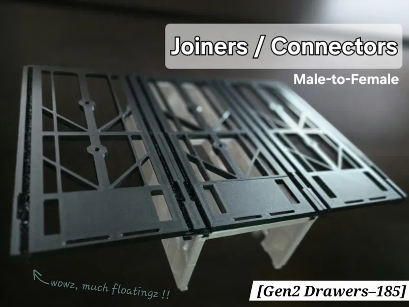 [Gen2 Drawer] Khớp nối rail đực-cái (Male-to-Female) / Connector - Image 1