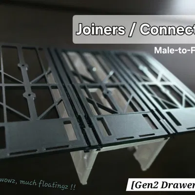 [Gen2 Drawer] Khớp nối rail đực-cái (Male-to-Female) / Connector