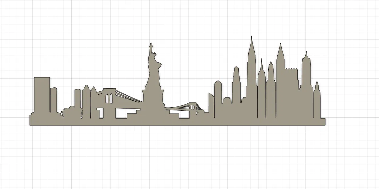 New York Skyline – Trang trí treo tường - Image 1