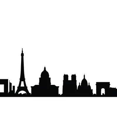 Paris City line Wall art – Trang trí treo tường đường chân trời Paris