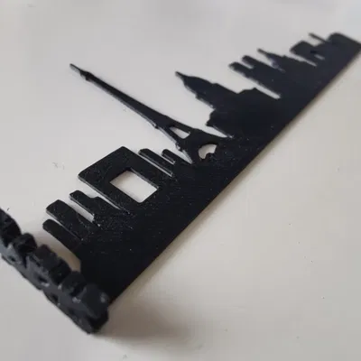 Bookmark 3D Skyline Paris